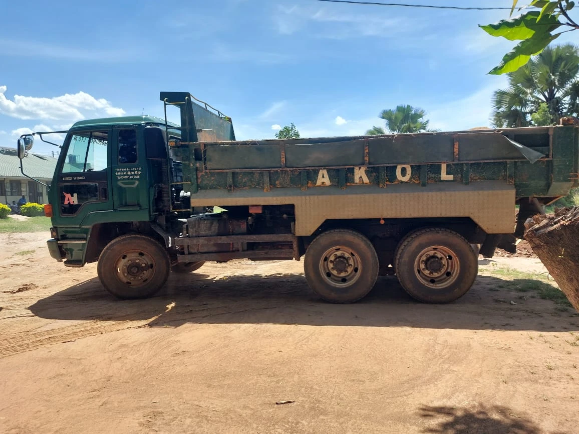 Akol Holdings tipper truck with AKOL branding